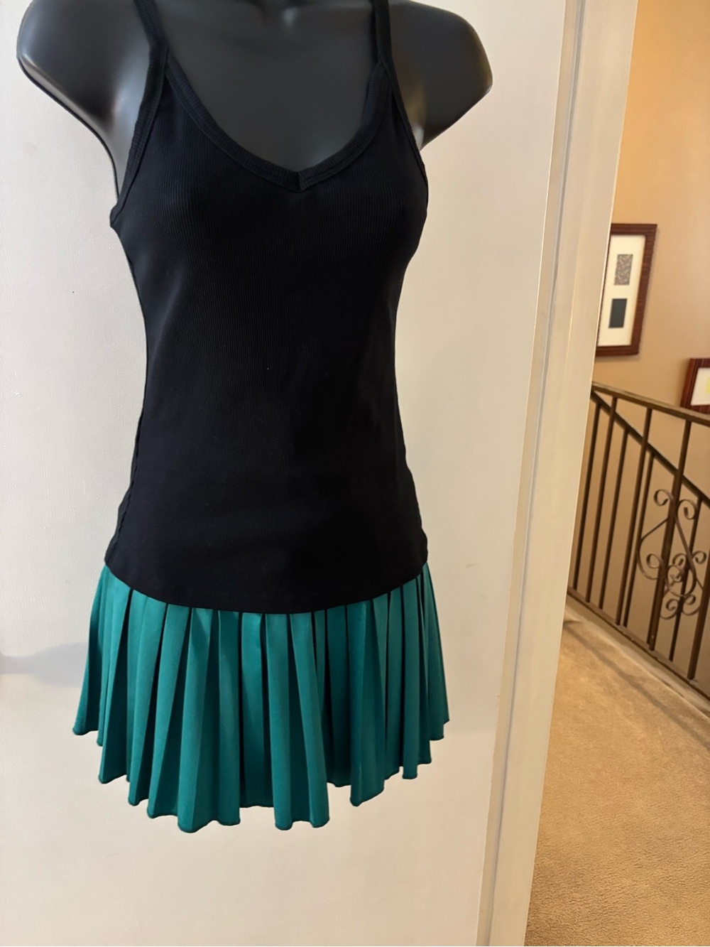 Pleated Green Women's Tennis skirt